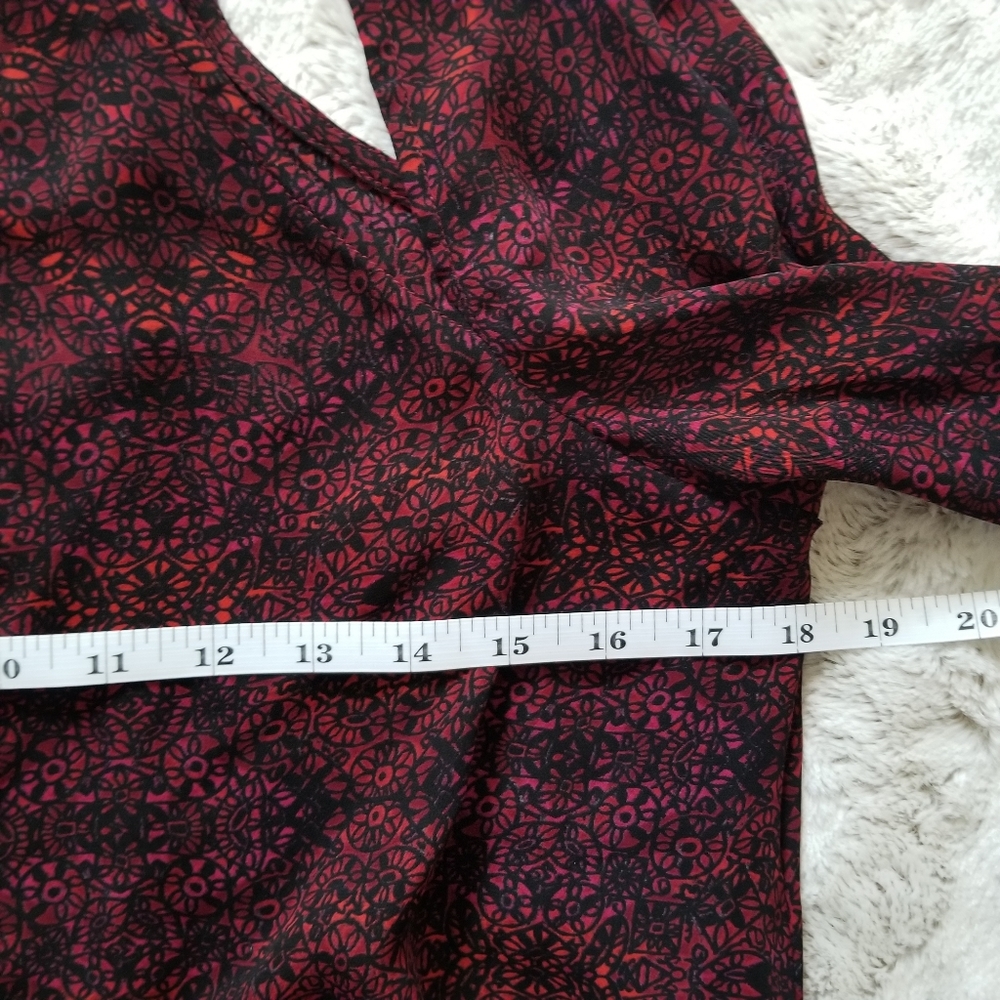 Ecote Raspberry Red Black Cut Out Collar Size S - Picture 9 of 10